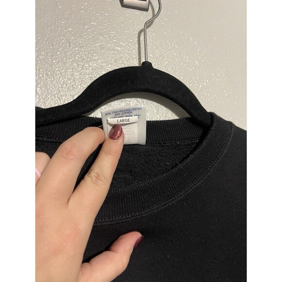 Vintage Hard Rock Cafe Dallas Black Crewneck Sweater Large USA - Picture 5 of 6